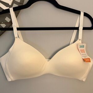 NWT Warner's Smooth T-Shirt Bra - White size 36B